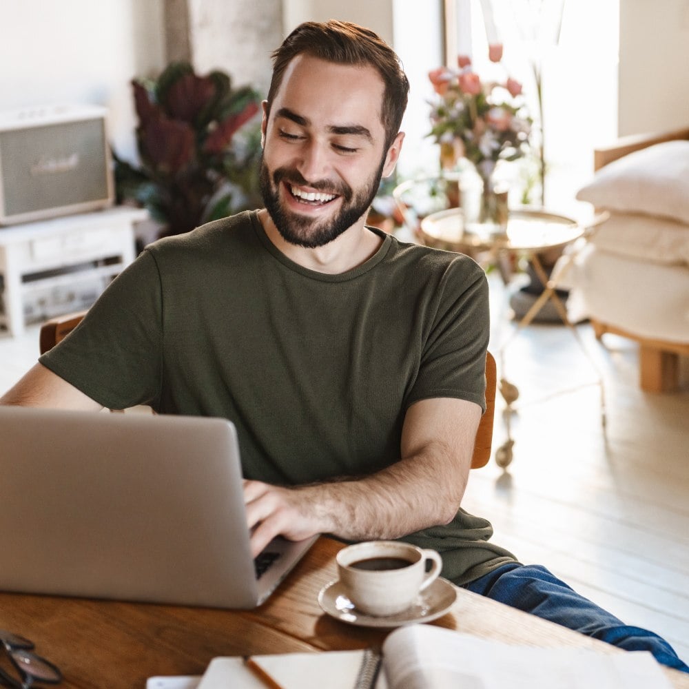 Quality project Creator working at home